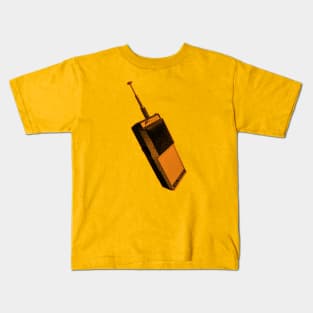 Walkie Talkie in Orange Kids T-Shirt
